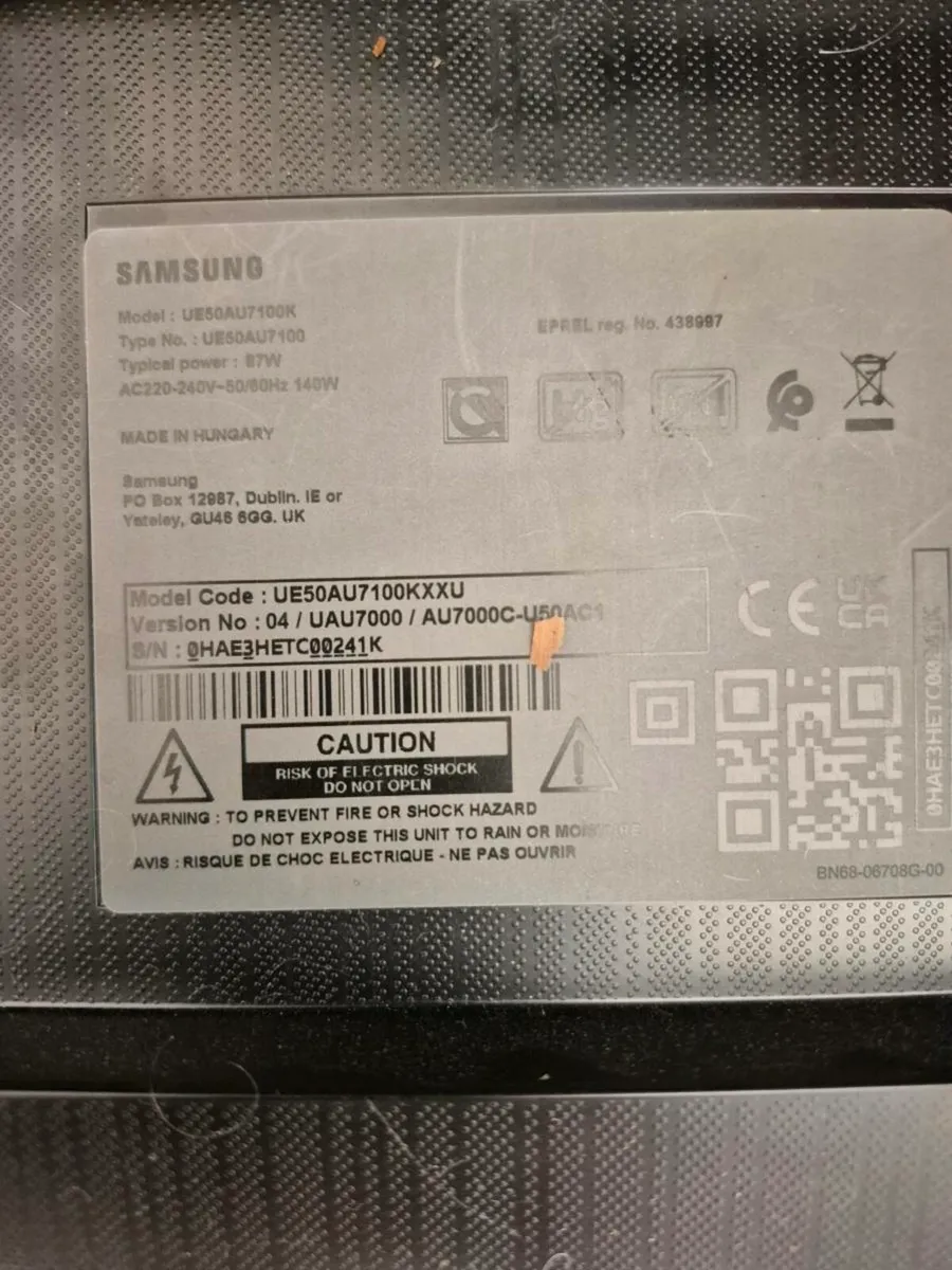 Samsung tv. Screen broken (repair or parts) - Image 4
