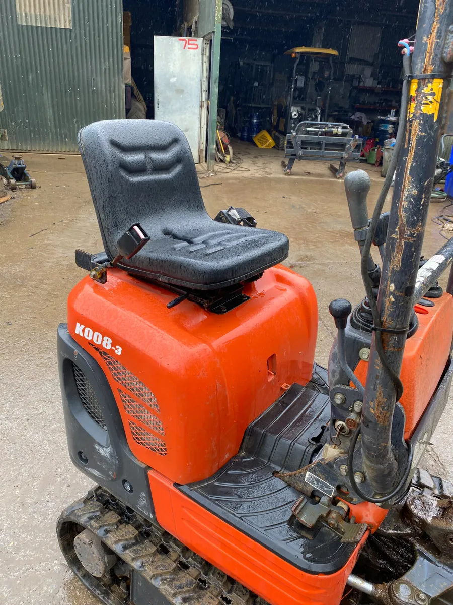 Kubota K008-3 Micro Excavator For Sale - Image 2