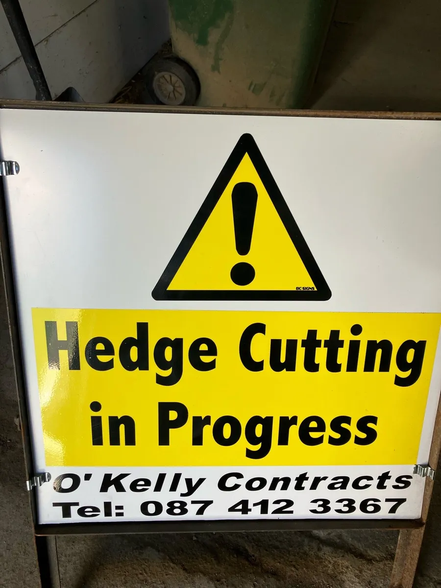 Hedge Cutting Signs for sale! - Image 2