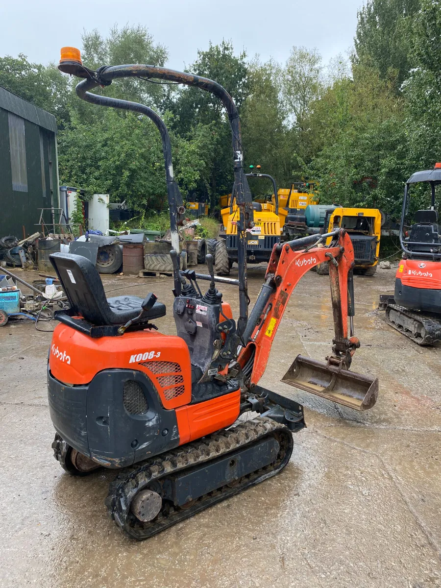 Kubota K008-3 Micro Excavator For Sale - Image 4