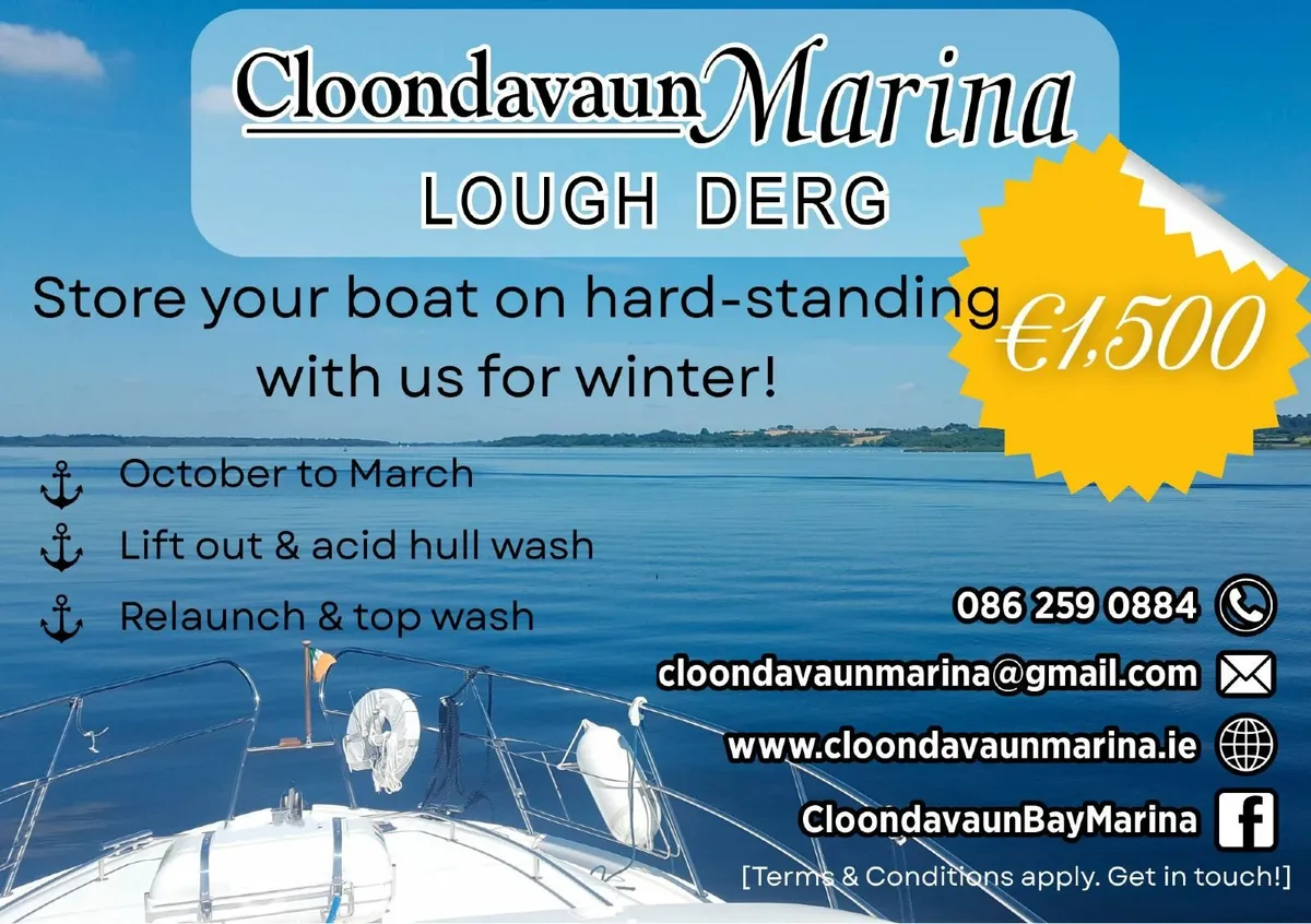 Store your boat on hard-standing for winter!
