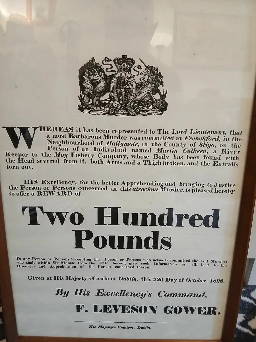 Vintage Proclamation of Reward. - Image 2