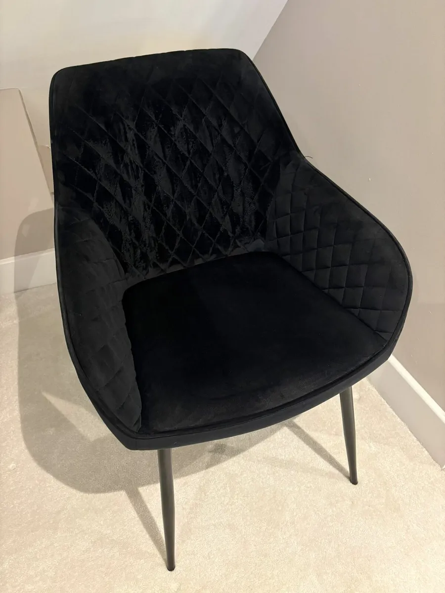 Black dining chairs - Image 1
