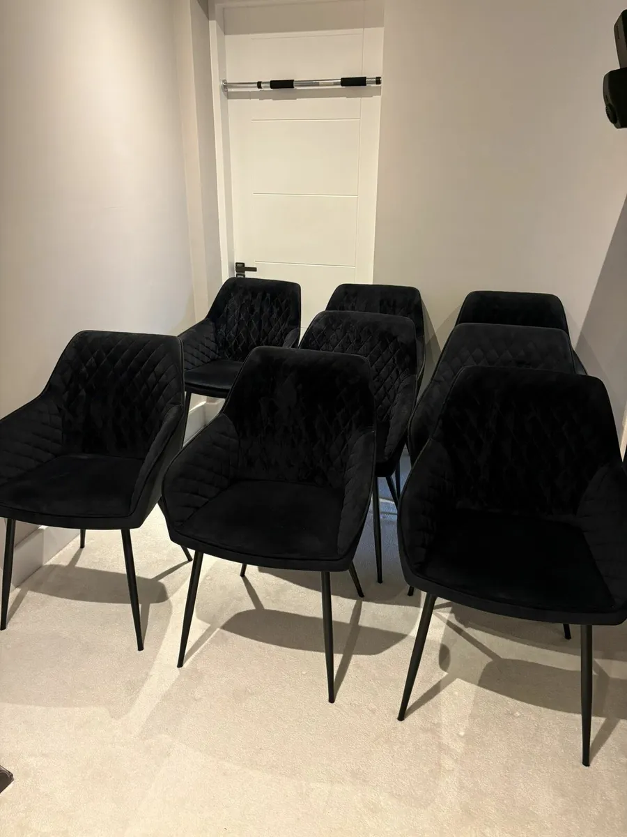 Black dining chairs - Image 2