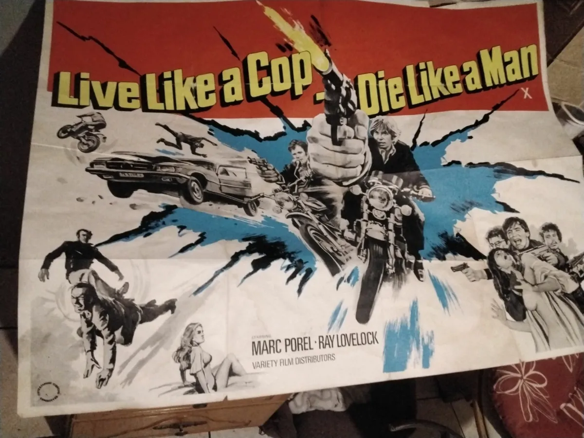 Live like a cop. Die like a man.   Quad.poster