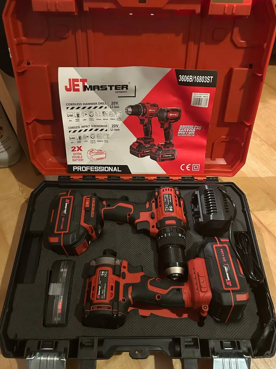 Jetmaster Cordless Drill & Impact Gun - Image 1