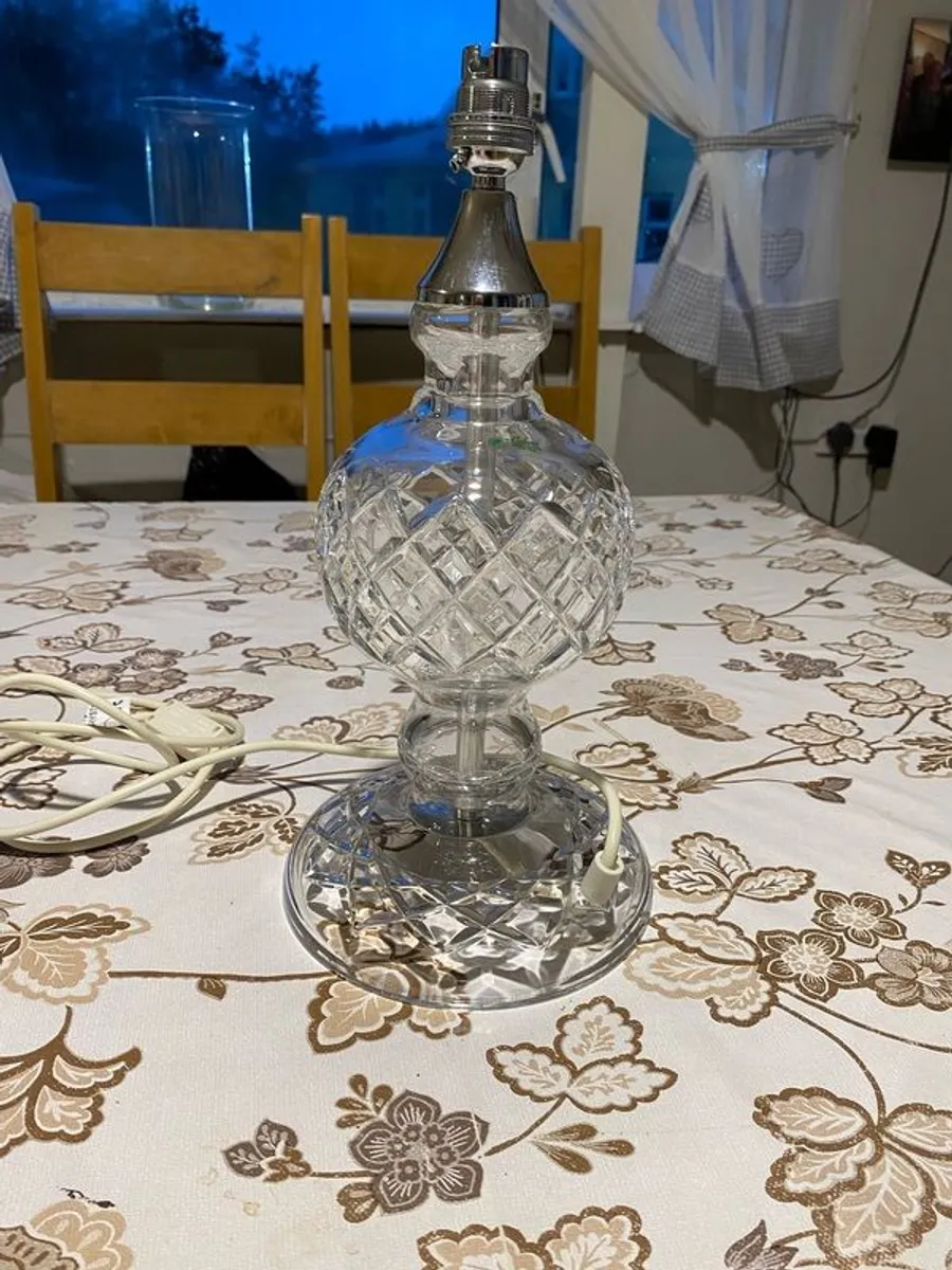 galway crystal lamp - Image 1