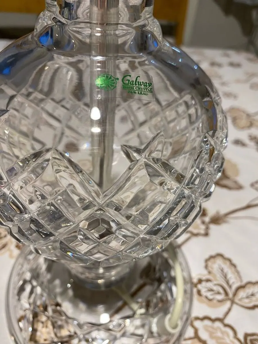 galway crystal lamp - Image 2