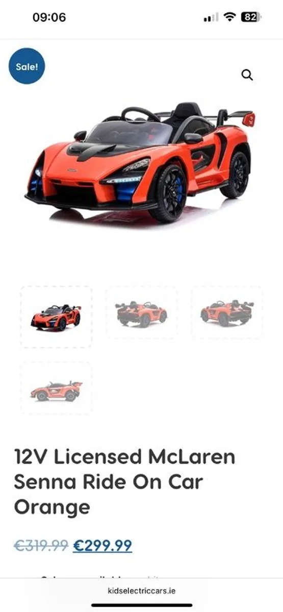 Electric car McLaren senna ride on car - Image 4