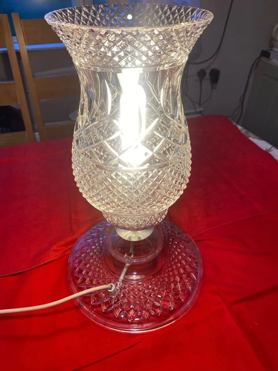 galway crystal large table lamp - Image 1