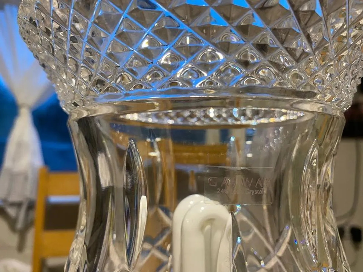 galway crystal large table lamp - Image 4