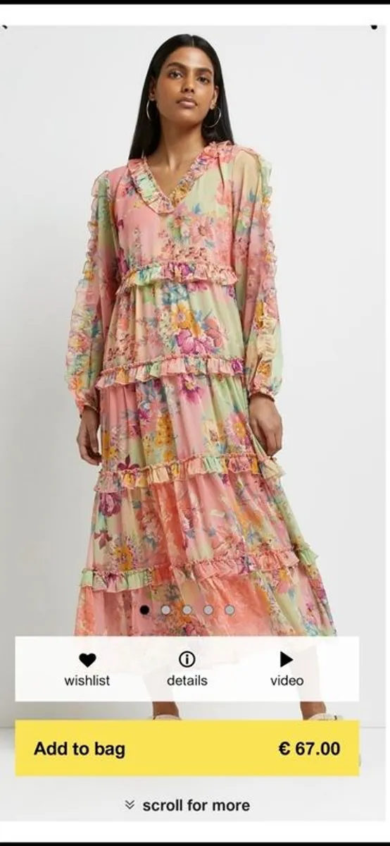 River Island maxi dress - Image 2