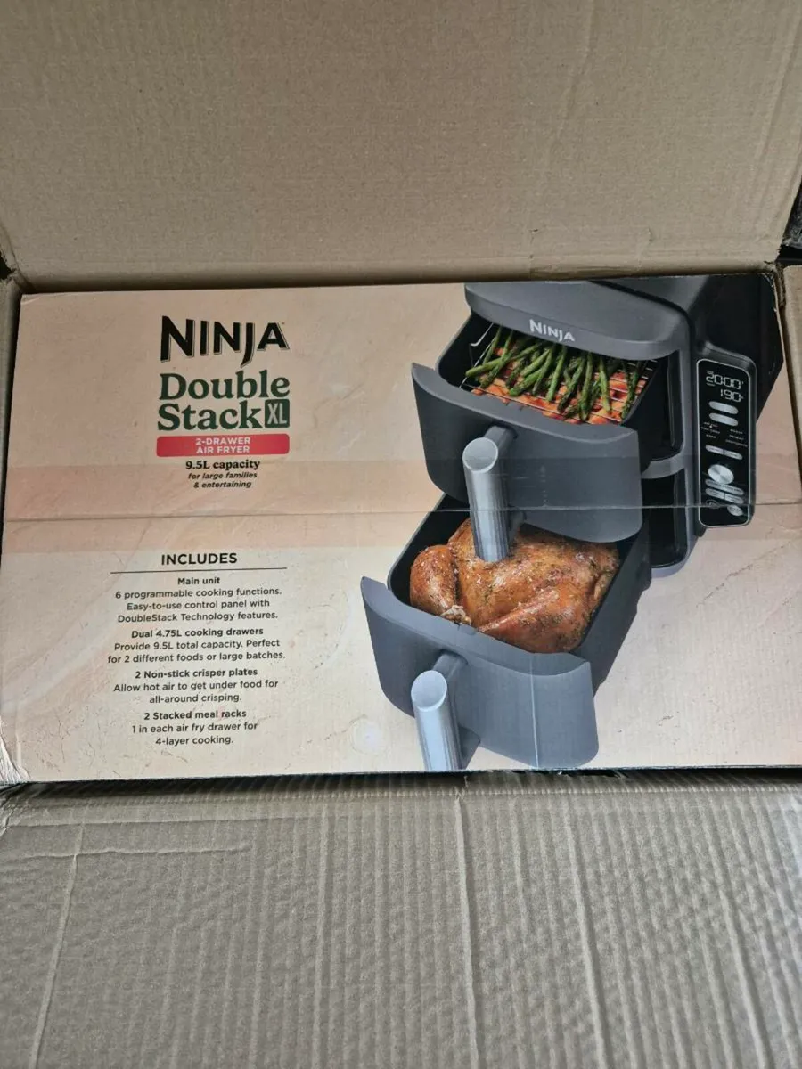 NINJA AIR FRYER DOUBLE XL STACK