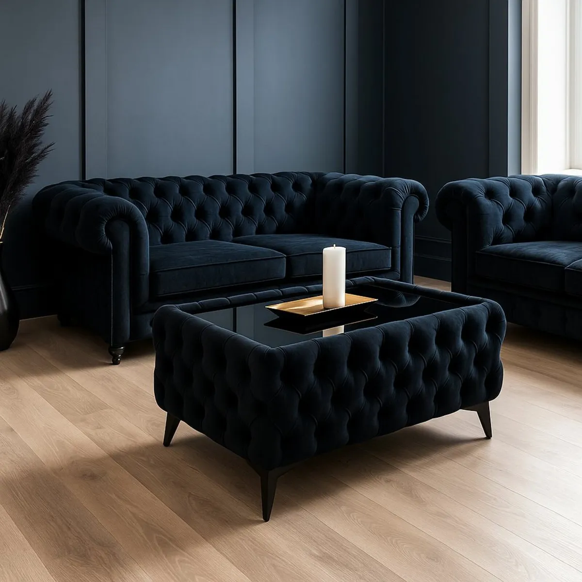 Chesterfield Coffee Table  Rectangle 83x63x45 - Image 1
