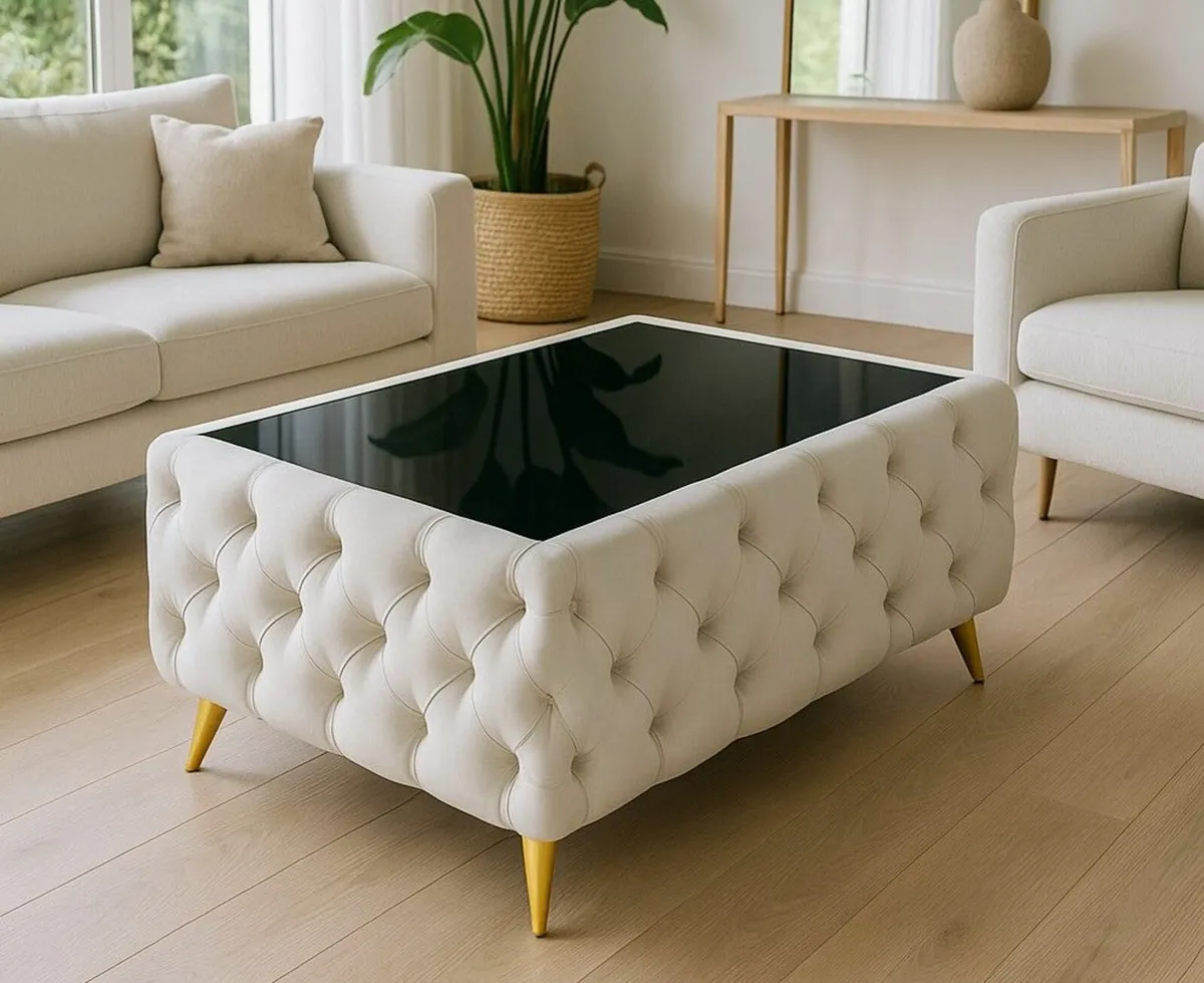 Chesterfield Coffee Table  Rectangle 83x63x45 - Image 4
