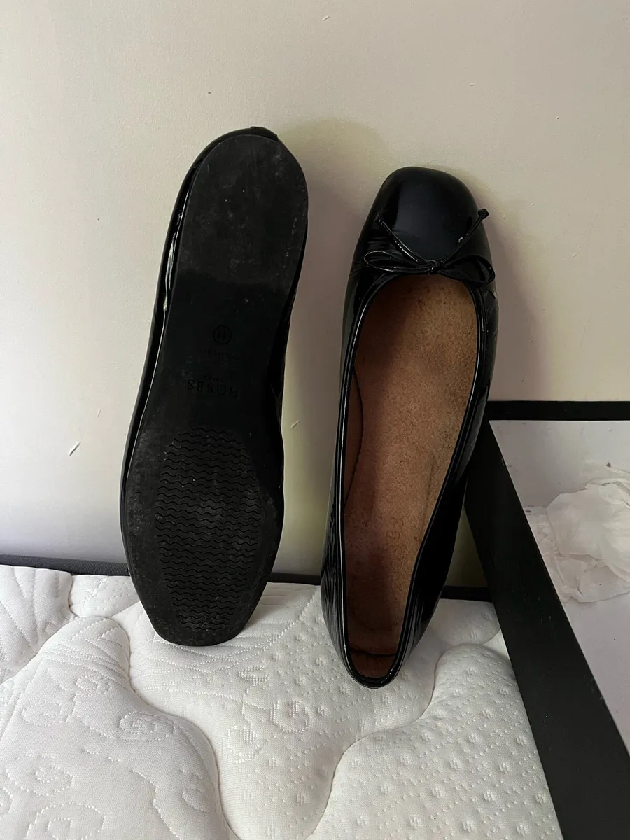 Hobbs Patent Leather Ballet Pumps - Image 1