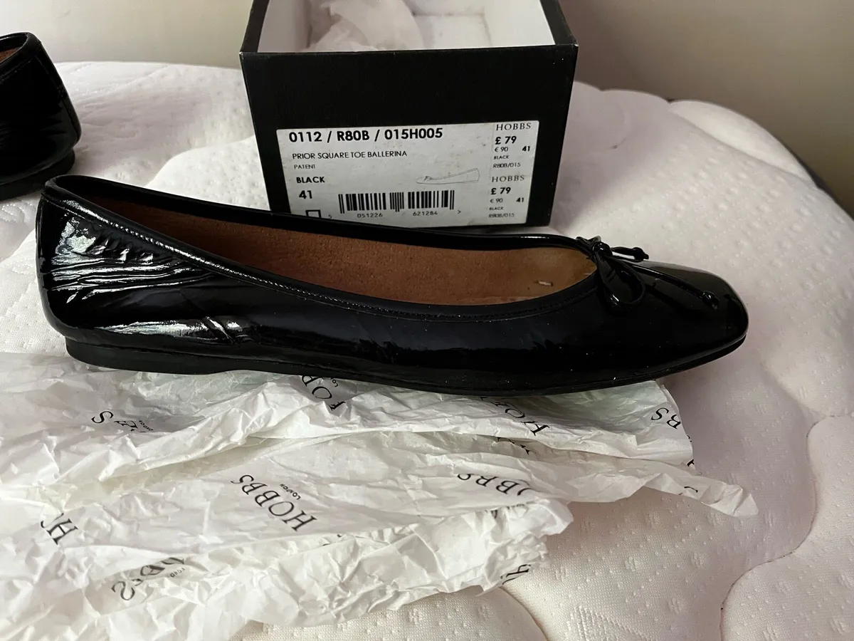 Hobbs Patent Leather Ballet Pumps - Image 2