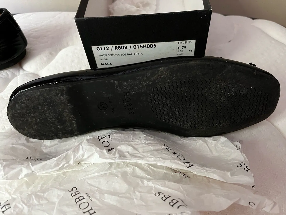 Hobbs Patent Leather Ballet Pumps - Image 3