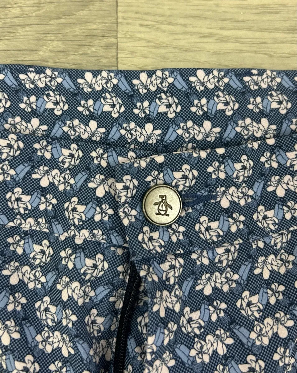 Original Penguin Golf Patterned Shorts Mens W34 - Image 4