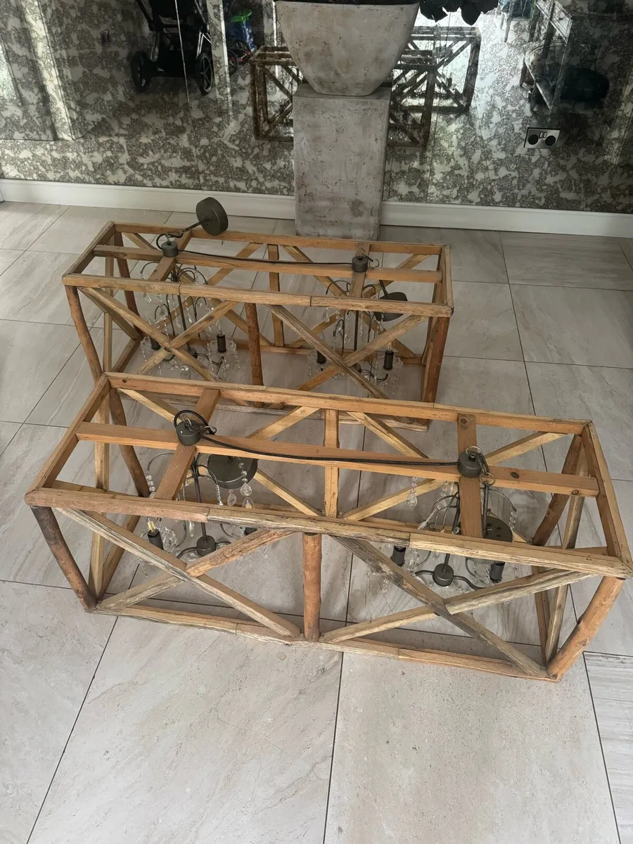 Modern Farmhouse Chandelier x2 - Image 2