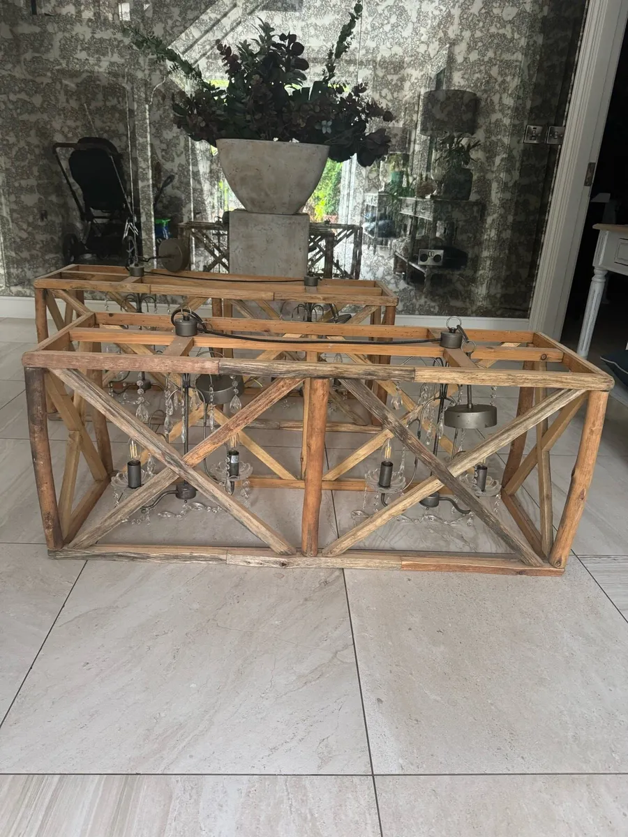 Modern Farmhouse Chandelier x2 - Image 3