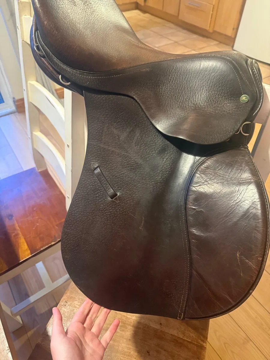 Gorgeous 17” Fox Saddle - Image 1