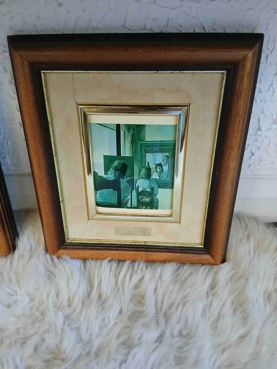 2 X Salvador Dali small Framed Prints. - Image 2