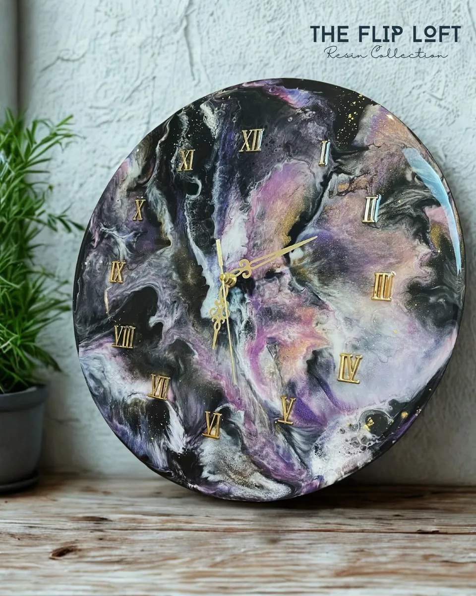 Resin Wall Clock - Image 1