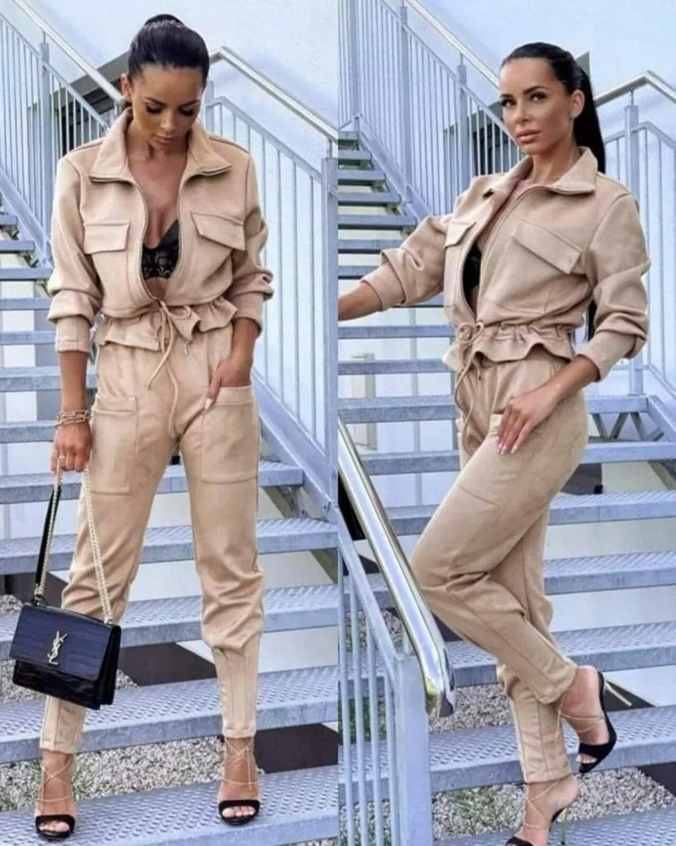 Set, sweatshirt with pockets and pants - Image 2