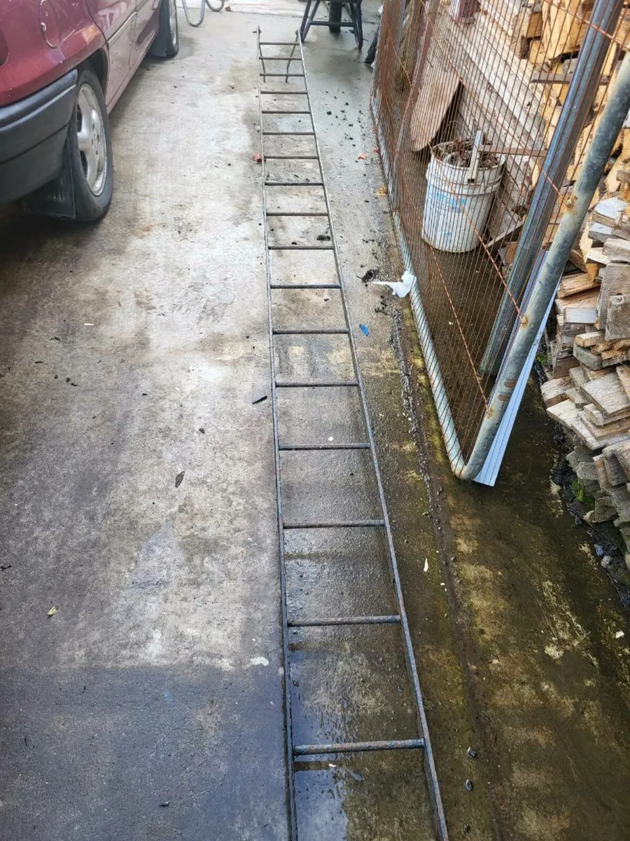 Vintage railway signal ladder - Image 2
