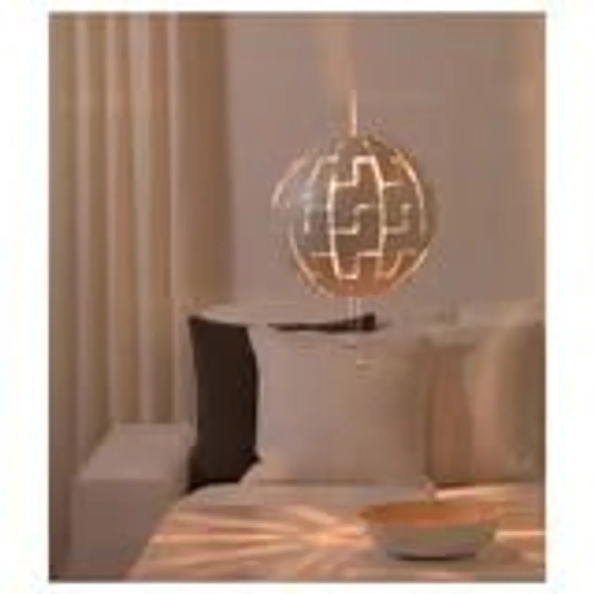 Ikea Pendant Lamp White/Silver colour (2) - Image 1