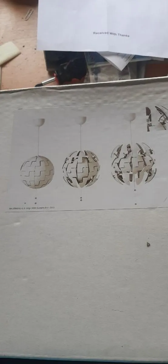 Ikea Pendant Lamps White/Silver colour (2) - Image 3