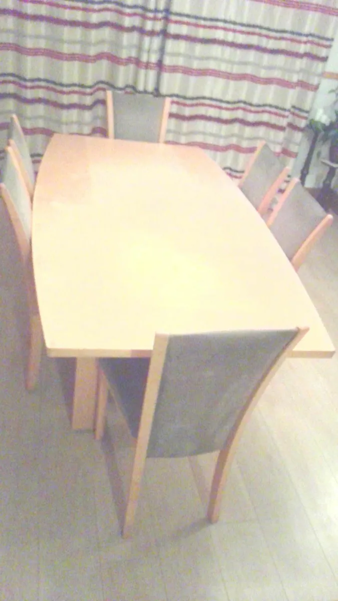 Skovby table plus 10 chairs - Image 4