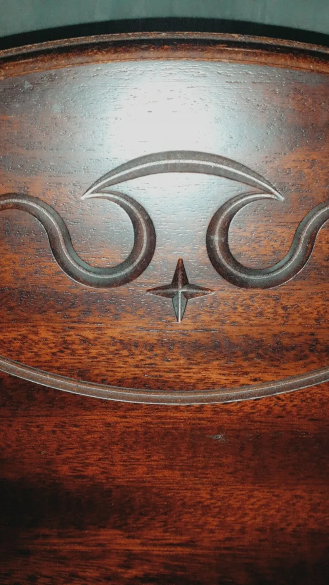1996 Handmade Solid Mahogany Vintage Telephone - Image 2
