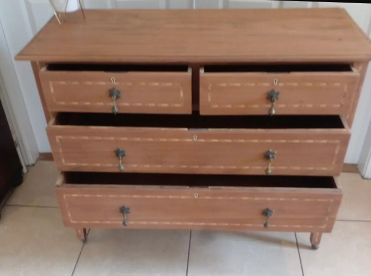 Antique French low size dresser - Image 3