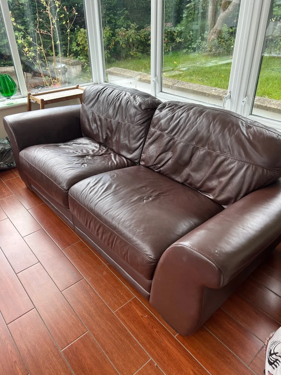 Leather sofa