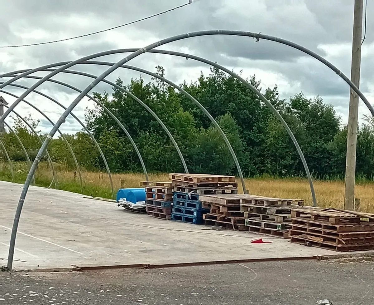 Farm Shed hoops(Galvanised ex mushroom tunnel) - Image 1