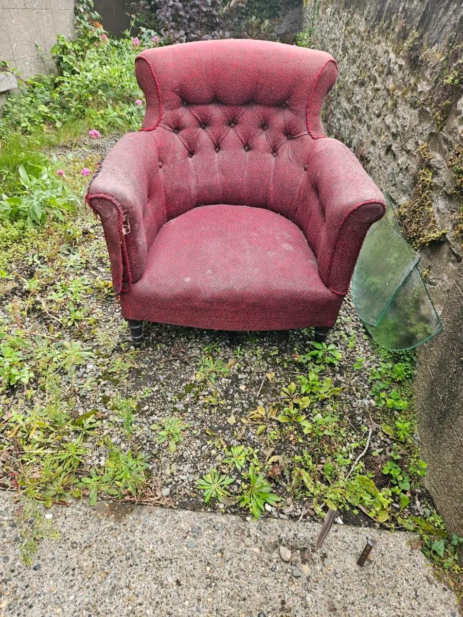 Vintage Antique Tub Chair - Image 2