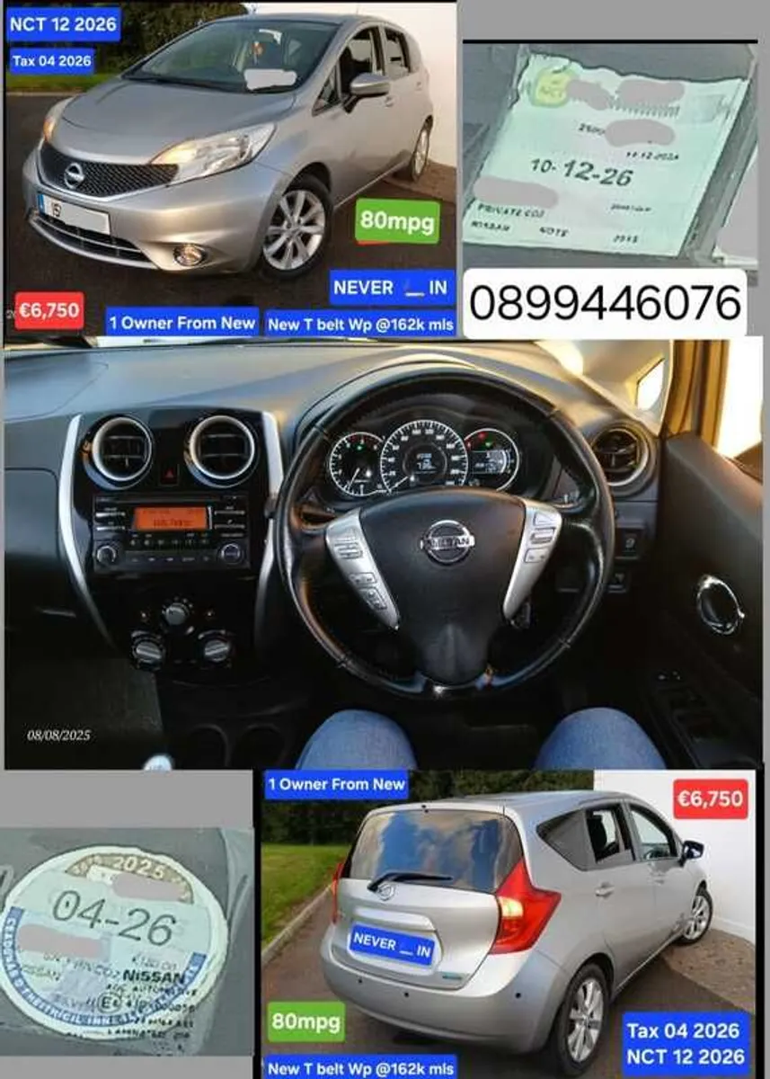 2015 Nissan Note 1.5d Nct 12/26 Tax 04/26. 80MPG - Image 3