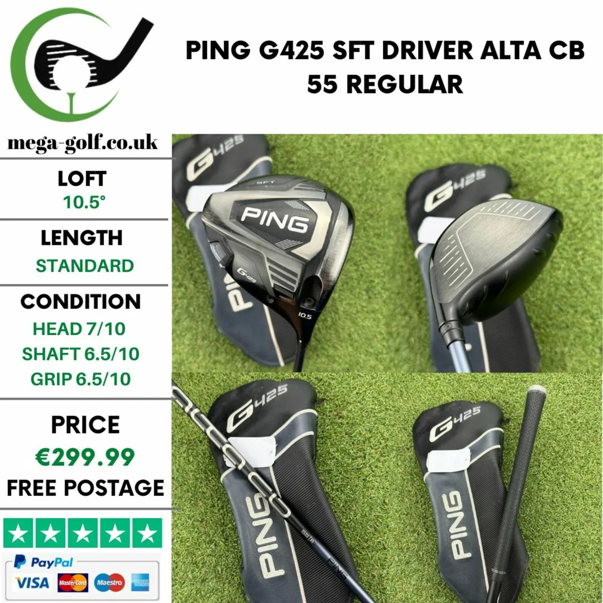 PING G425 SFT DRIVER / 10.5° / ALTA CB 55 REGULAR - Image 1