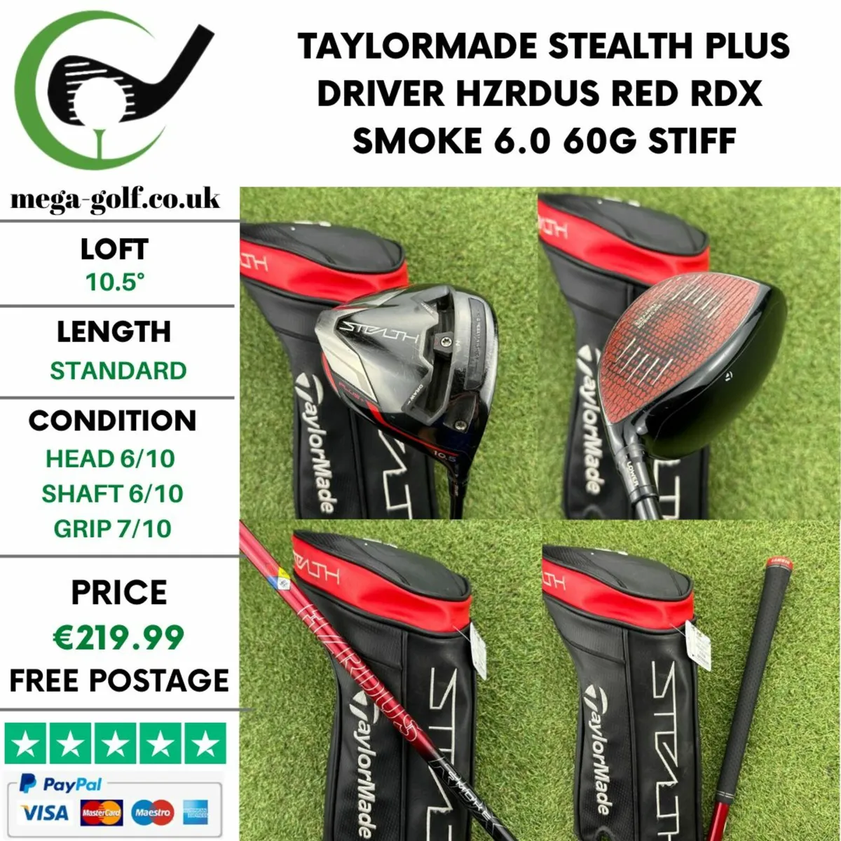 TAYLORMADE STEALTH PLUS DRIVER / 10.5° / STIFF - Image 1