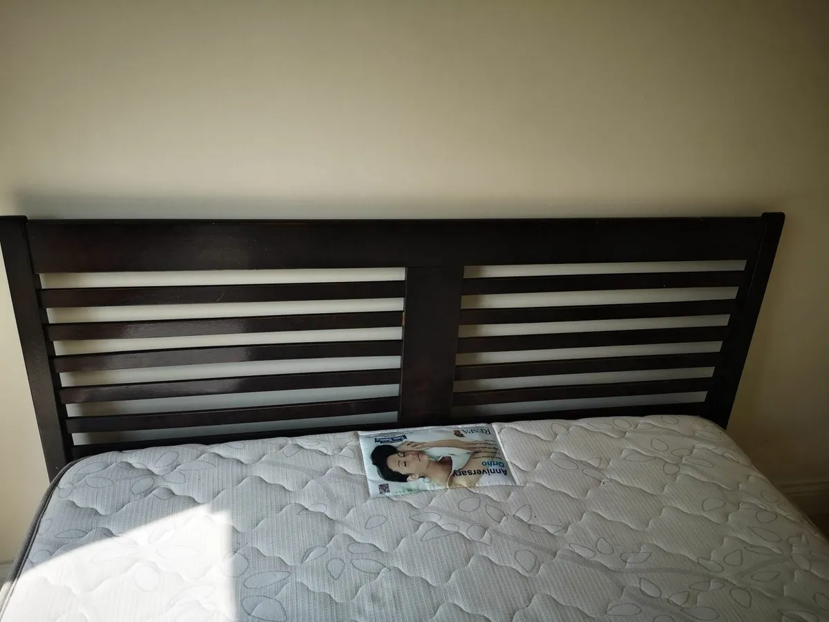 Double bed & mattress - Image 2