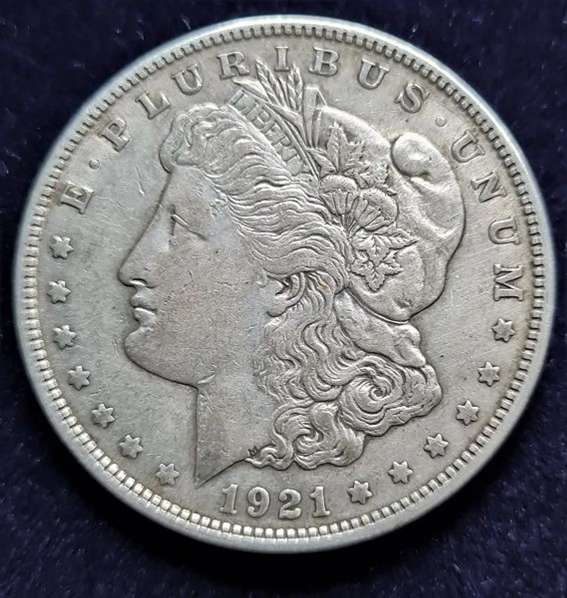 USA 1921 Morgan Silver Dollar Coin (a) - Image 2