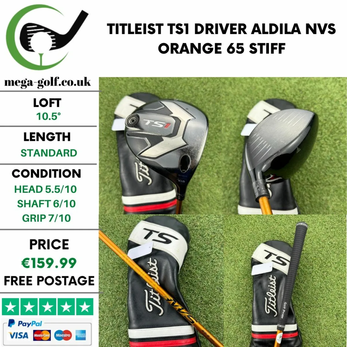TITLEIST TS1 DRIVER / 10.5° / STIFF - Image 1