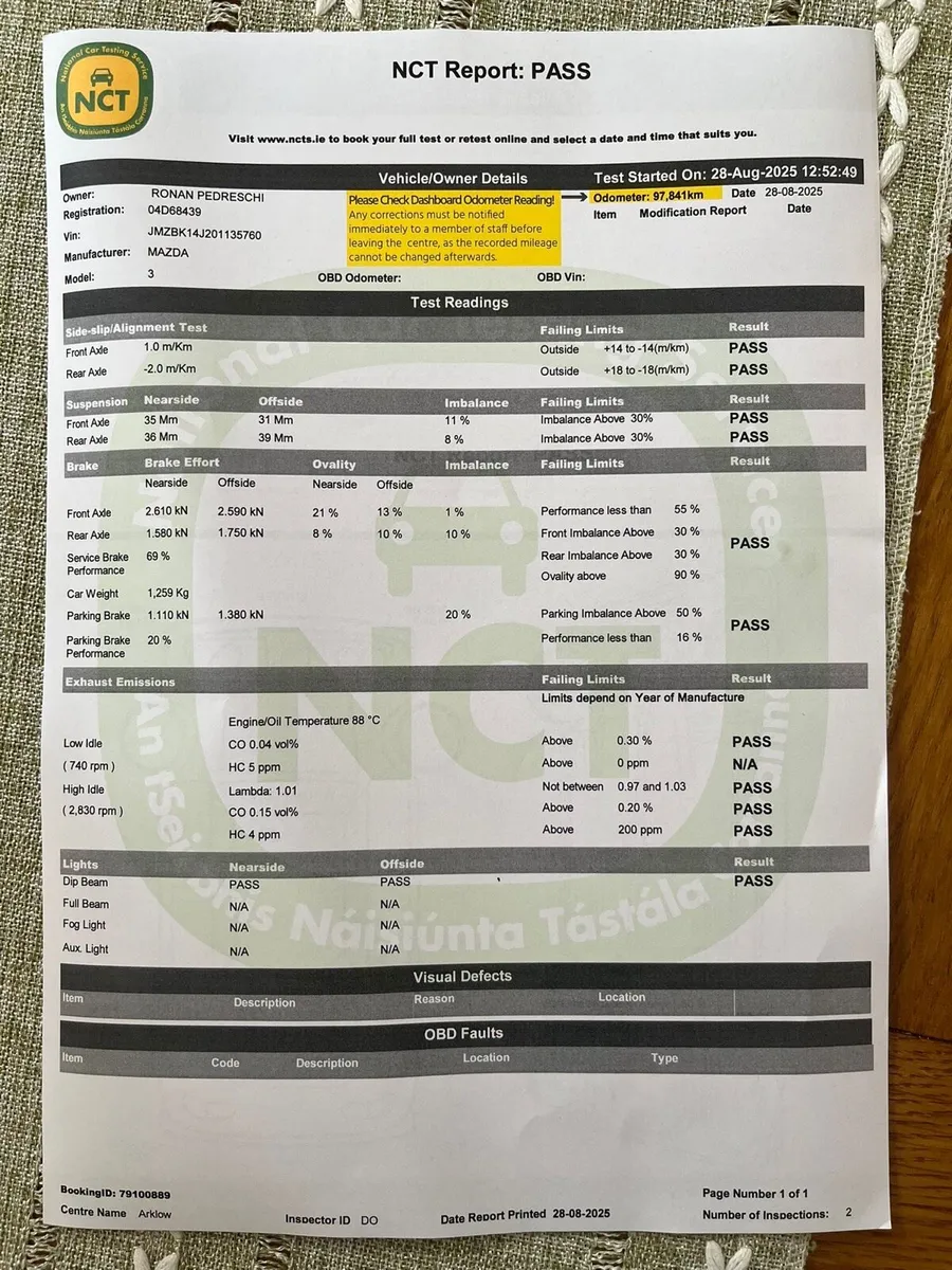 Mazda 3, Low Mileage, Valid NCT - Image 2