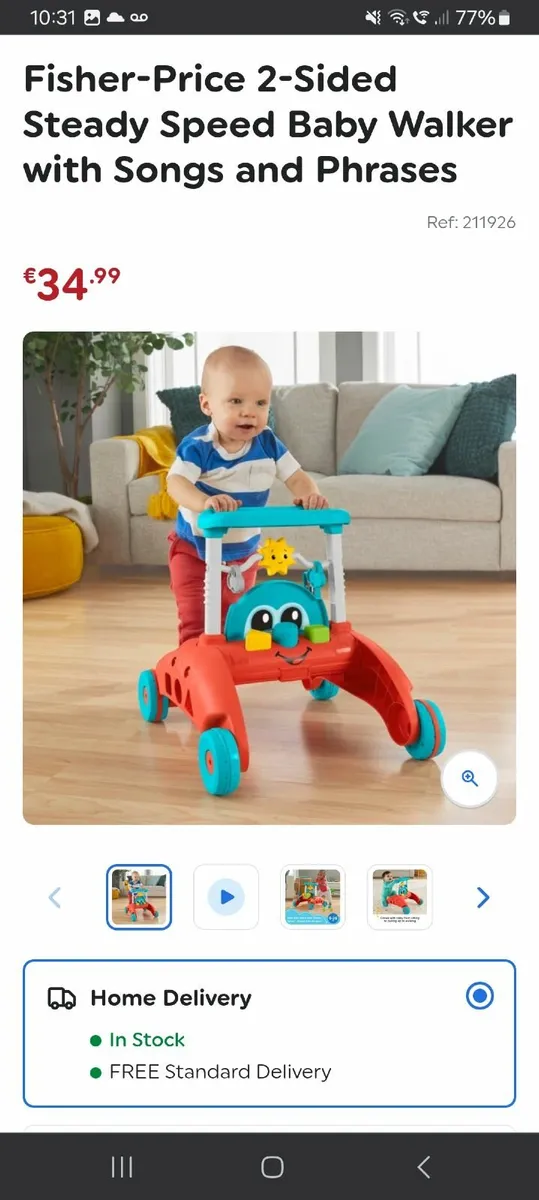 Baby Walker - 2 sided steady speed - unopened