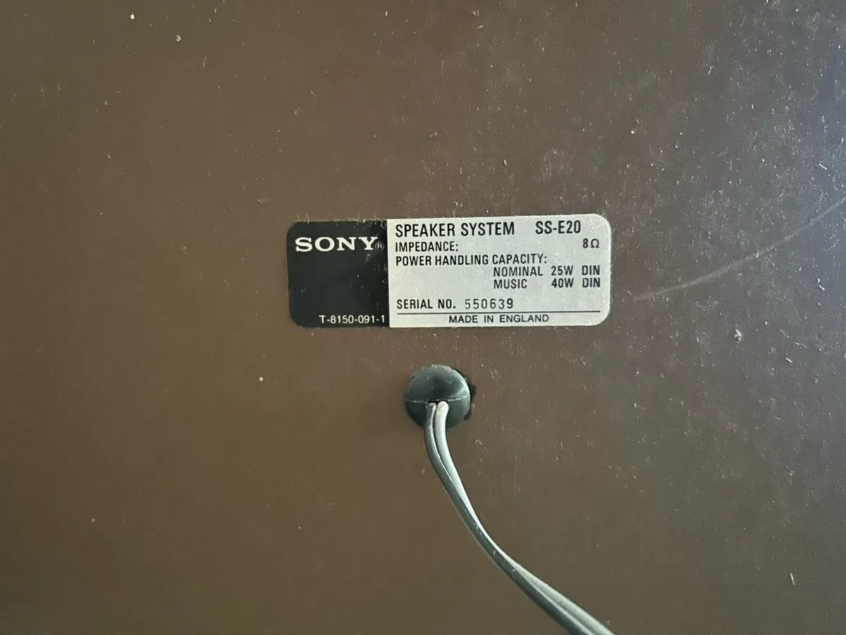 Sony antique speakers - Image 2