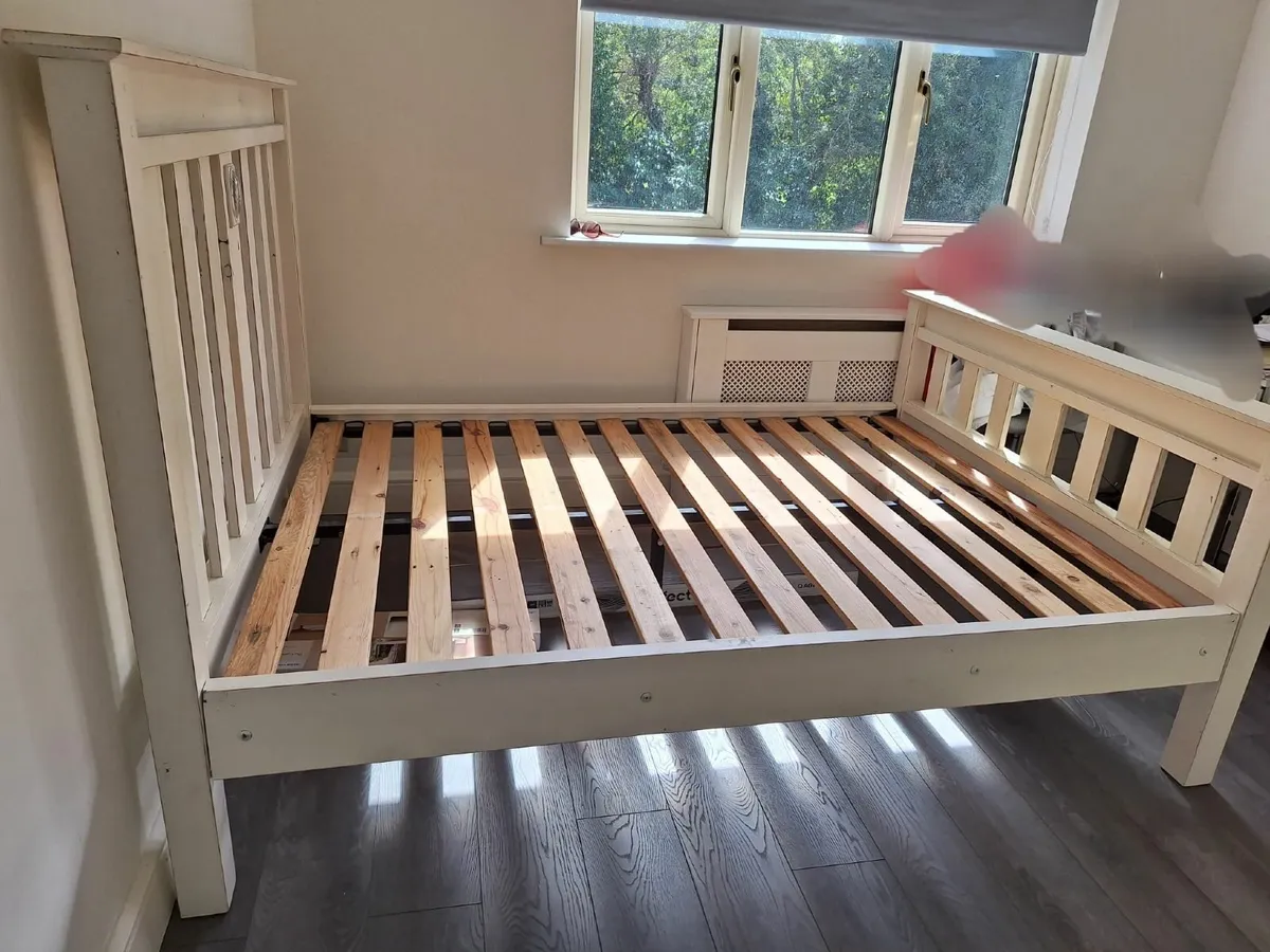 Solid Wooden Double Bed Frame