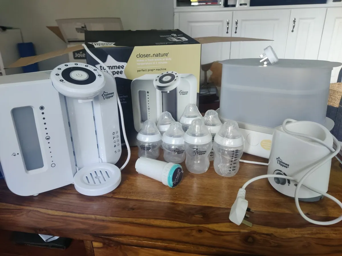 Tommee Tippee Perfect Prep machine and extras