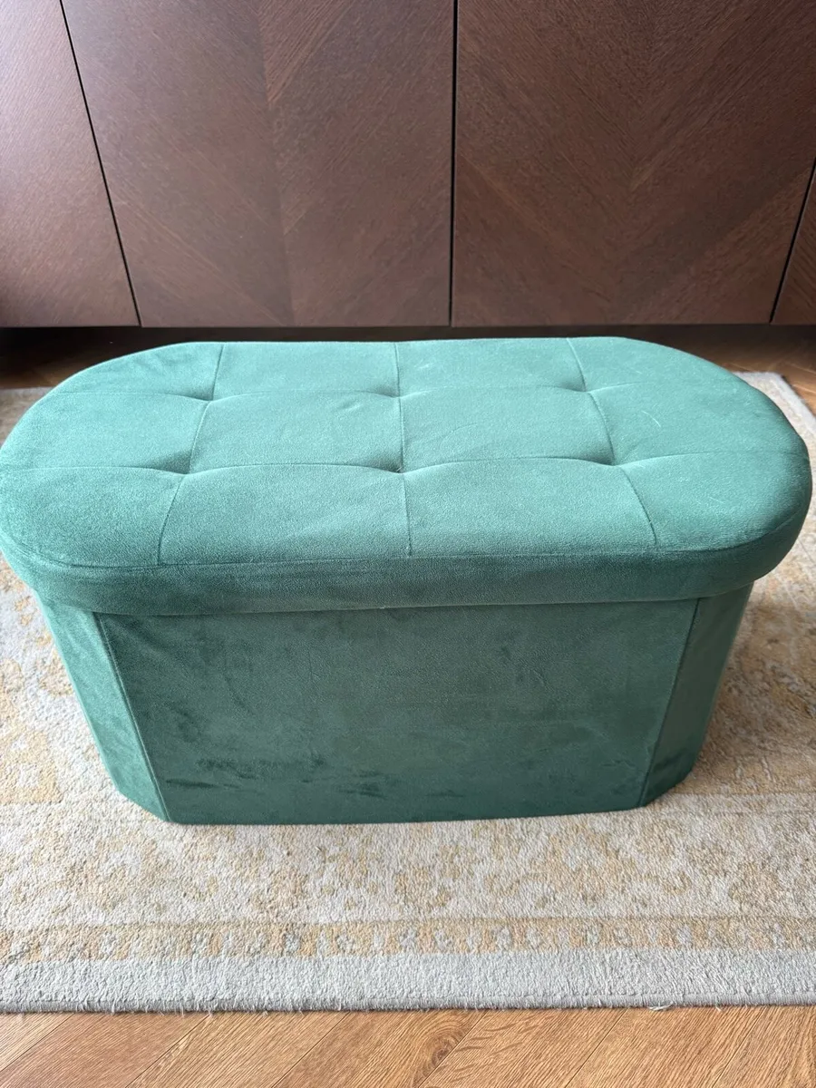 3-seater sofa with matching footstool - Image 3